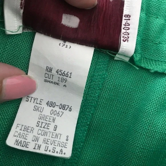 Vintage 1980’s jelly green rayon pencil skirt - Picture 8 of 9